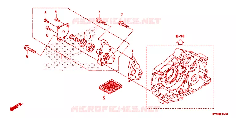 POMPE A HUILE Honda MOTO 110 CRF 2022  CRF110FN