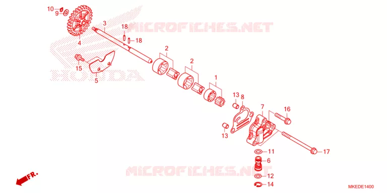 POMPE A HUILE Honda MOTO 450 CRF 2023  CRF450RP