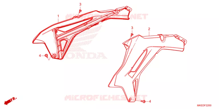 OUIES DE RADIATEUR Honda MOTO 450 CRF 2023  CRF450RP_50TH