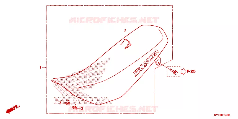 SELLE Honda MOTO 110 CRF 2022  CRF110FN