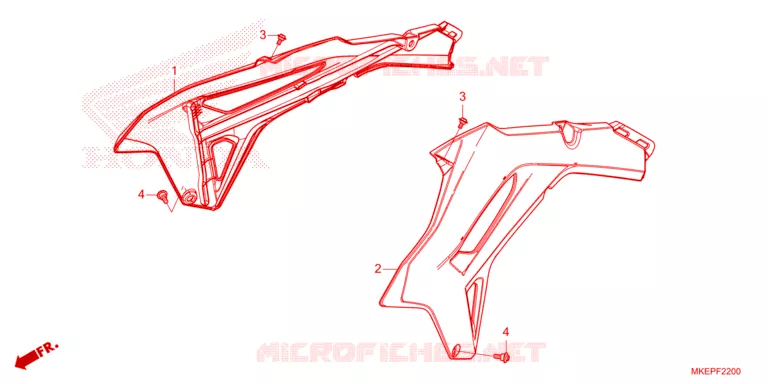 OUIES DE RADIATEUR Honda MOTO 450 CRF 2023  CRF450RP