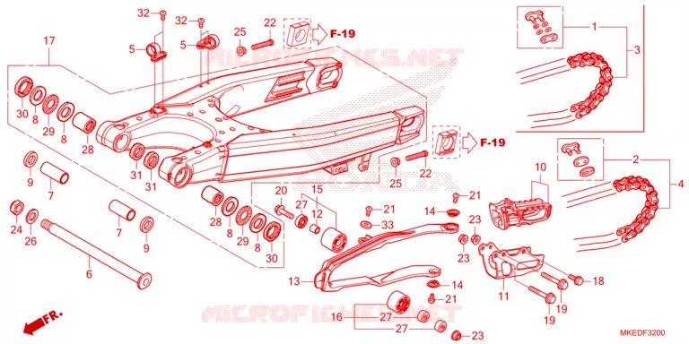 BRAS OSCILLANT Honda MOTO 450 CRF 2023  CRF450RP