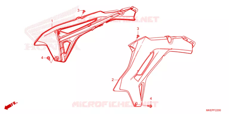 OUIES DE RADIATEUR Honda MOTO 450 CRF 2023  CRF450RP_SE