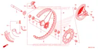 ROUE AVANT pour Honda CRF 450 RWE de 2022