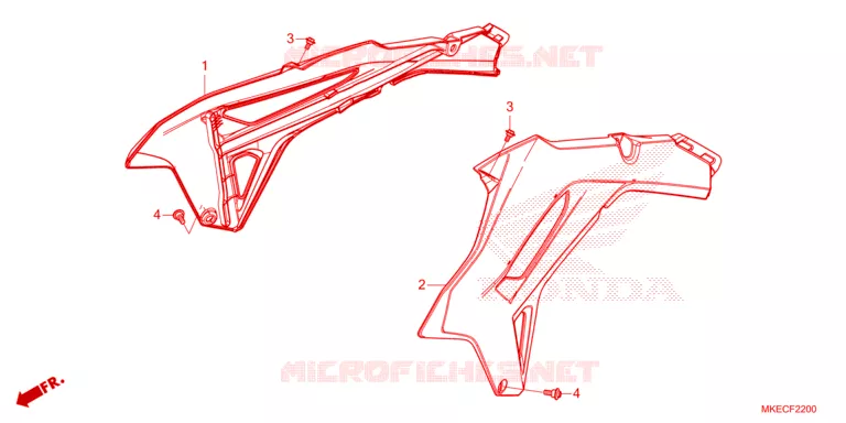 OUIES DE RADIATEUR Honda MOTO 450 CRF 2022  CRF450RWEN