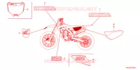AUTOCOLLANTS pour Honda CRF 450 RX ENDURO de 2022