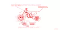 AUTOCOLLANTS pour Honda CRF 450 RX ENDURO de 2023