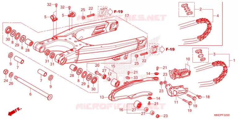 BRAS OSCILLANT Honda MOTO 450 CRF 2023  CRF450RXP