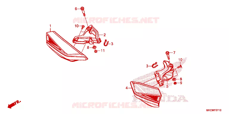 PROTEGES MAINS Honda MOTO 450 CRF 2023  CRF450XP