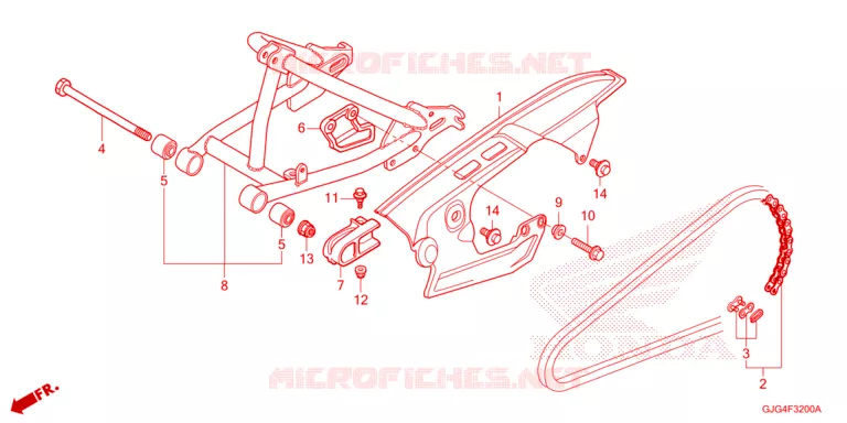 BRAS OSCILLANT Honda MOTO 50 CRF 2023  CRF50FP