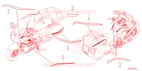 AUTOCOLLANTS pour Honda GL 1800 GOLD WING DCT de 2022