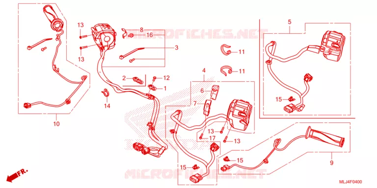 COMMODOS - POIGNEES Honda MOTO 1800 GOLD-WING 2023  GL1800BDP