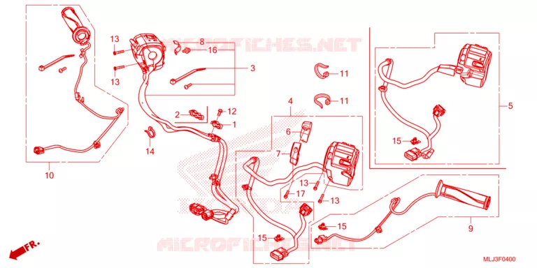 COMMODOS - POIGNEES Honda MOTO 1800 GOLD-WING 2023  GL1800DAP
