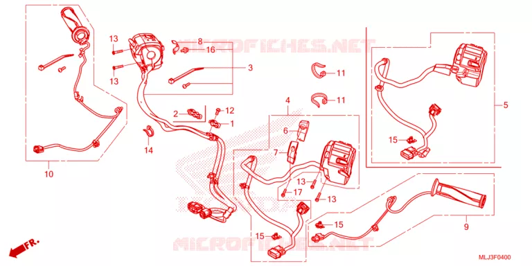 COMMODOS - POIGNEES Honda MOTO 1800 GOLD-WING 2023  GL1800DP