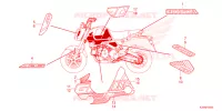 AUTOCOLLANTS pour Honda GROM 125 ABS de 2023