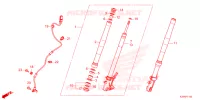 FOURCHE pour Honda GROM 125 de 2023