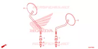 RETROVISEUR pour Honda 50 METROPOLITAN de 2023