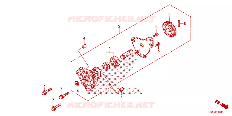 POMPE A HUILE Honda MOTO 150 RS 2023  FS150FN_4MA