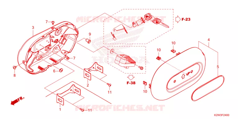 COUVERCLES LATERAUX Honda MOTO 125 DAX 2022  ST125AP