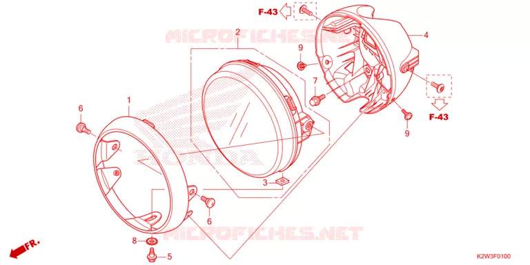 PHARE Honda MOTO 125 DAX 2022  ST125AP