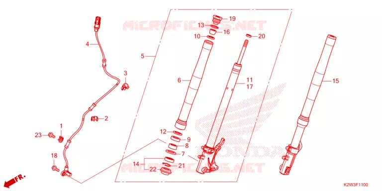 FOURCHE Honda MOTO 125 DAX 2023  ST125AP