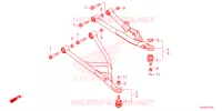 TRIANGLES AVANT pour Honda PIONEER 1000 M3 DELUXE de 2022