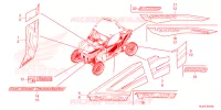 AUTOCOLLANTS pour Honda TALON 1000 R SPECIAL EDITION de 2021
