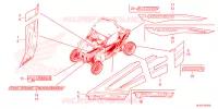 AUTOCOLLANTS pour Honda TALON 1000 R SPECIAL EDITION de 2021