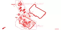 COUVRE CULASSE pour Honda AFRICA TWIN 1000 DCT RED de 2016