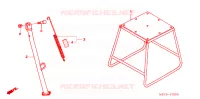 BEQUILLE pour Honda CRF 450 X de 2010