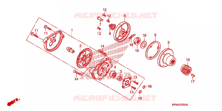 POMPE A HUILE Honda MOTO 230 CRF 2003  CRF230F3