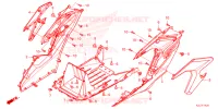 COUVERCLES LATERAUX REPOSES PIEDS pour Honda ADV 350 WITHOUT TOP CASE de 2023