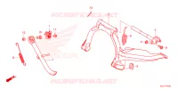 BEQUILLE pour Honda ADV 350 WITH TOP CASE de 2023
