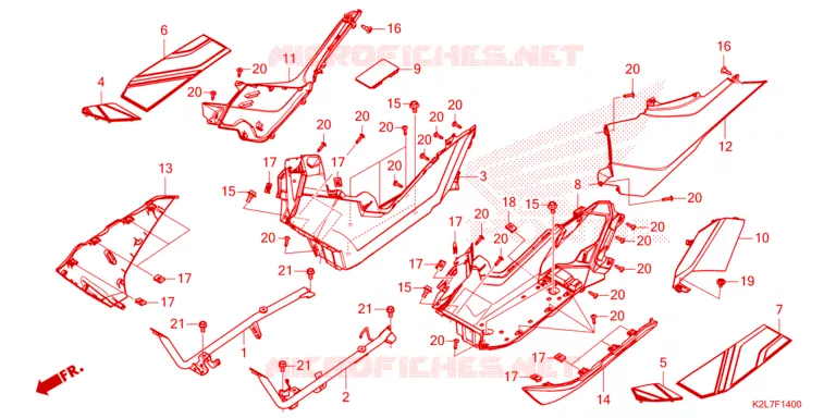 MARCHE PIEDS Honda SCOOTER 350 ADV 2023  ADV350AP