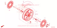 ROUE AVANT pour Honda CB 650 R de 2023