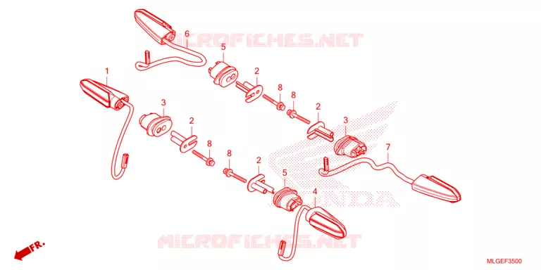 CLIGNOTANT Honda MOTO 1100 AFRICA-TWIN 2023  CRF1100A2P