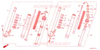 FOURCHE pour Honda AFRICA TWIN 1100 DCT ADVENTURE SPORT de 2023