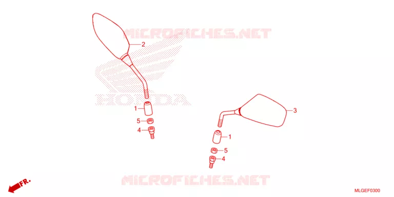 RETROVISEUR Honda MOTO 1100 AFRICA-TWIN 2023  CRF1100DP