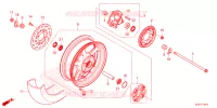 ROUE ARRIERE pour Honda MSX 125 ABS de 2022