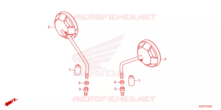 RETROVISEUR Honda MOTO 125 MSX 2024  MSX125AP