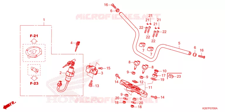 GUIDON Honda MOTO 125 MSX 2023  MSX125AP
