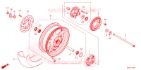 ROUE ARRIERE pour Honda MSX 125 SPECIAL de 2023