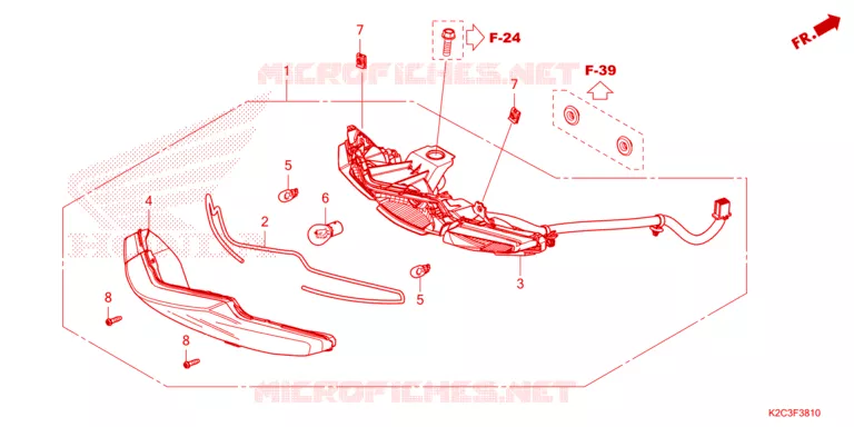 FEUX ARRIERE Honda SCOOTER 110 DIO 2021  NSC110M