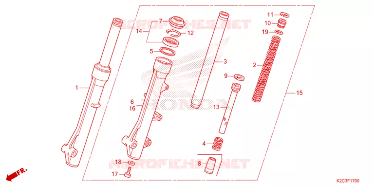 FOURCHE Honda SCOOTER 110 DIO 2021  NSC110M