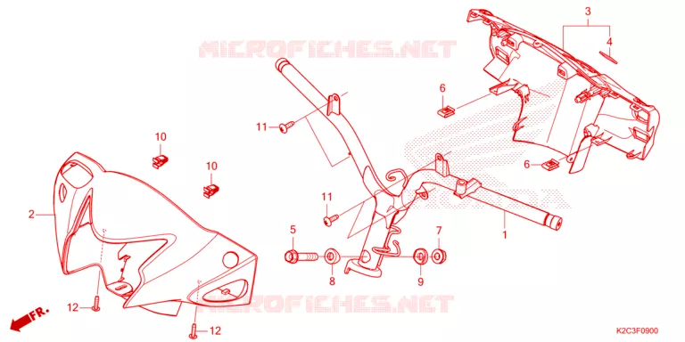 GUIDON - CARENAGE Honda SCOOTER 110 VISION 2023  NSC110P