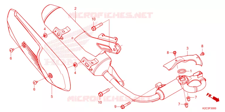 SILENCIEUX D'ECHAPPEMENT Honda SCOOTER 110 VISION 2023  NSC110P