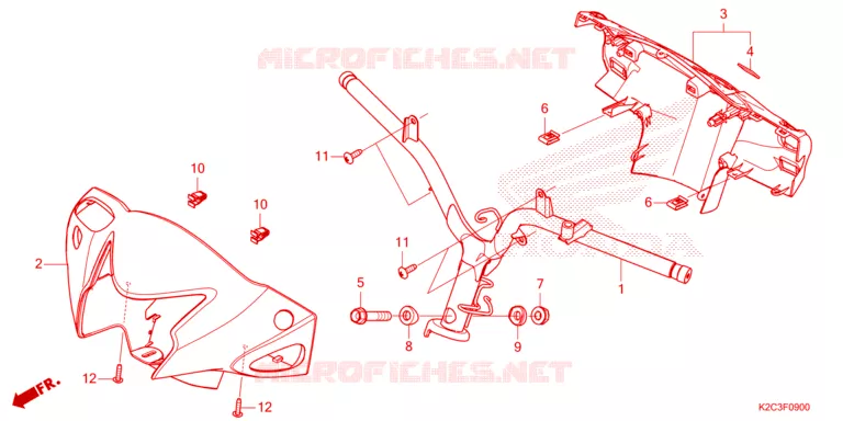 GUIDON - CARENAGE Honda SCOOTER 110 VISION 2023  NSC110P