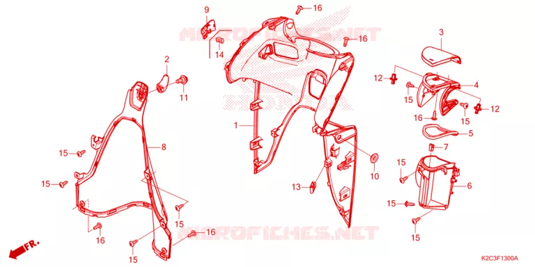 PROTEGE JAMBES Honda SCOOTER 110 VISION 2024  NSC110P