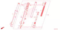 FOURCHE pour Honda DIO 110 de 2023