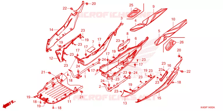 MARCHE PIEDS Honda SCOOTER 125 FORZA 2023  NSS125ADP